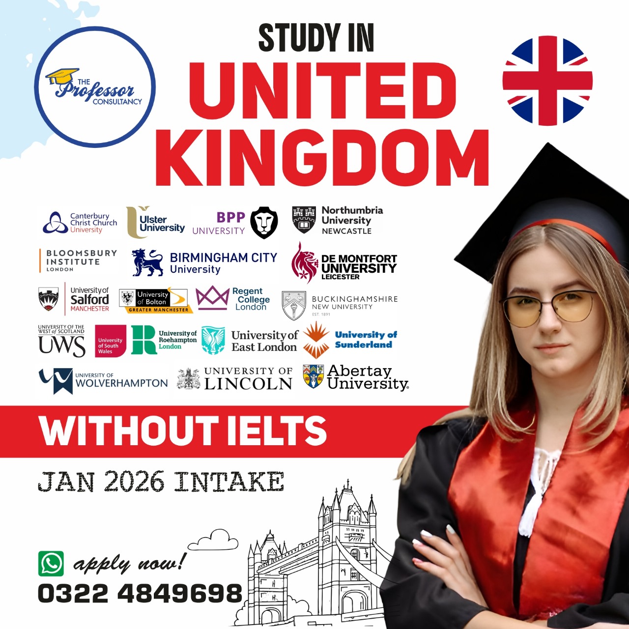 Study in UK with Professor Consultancy